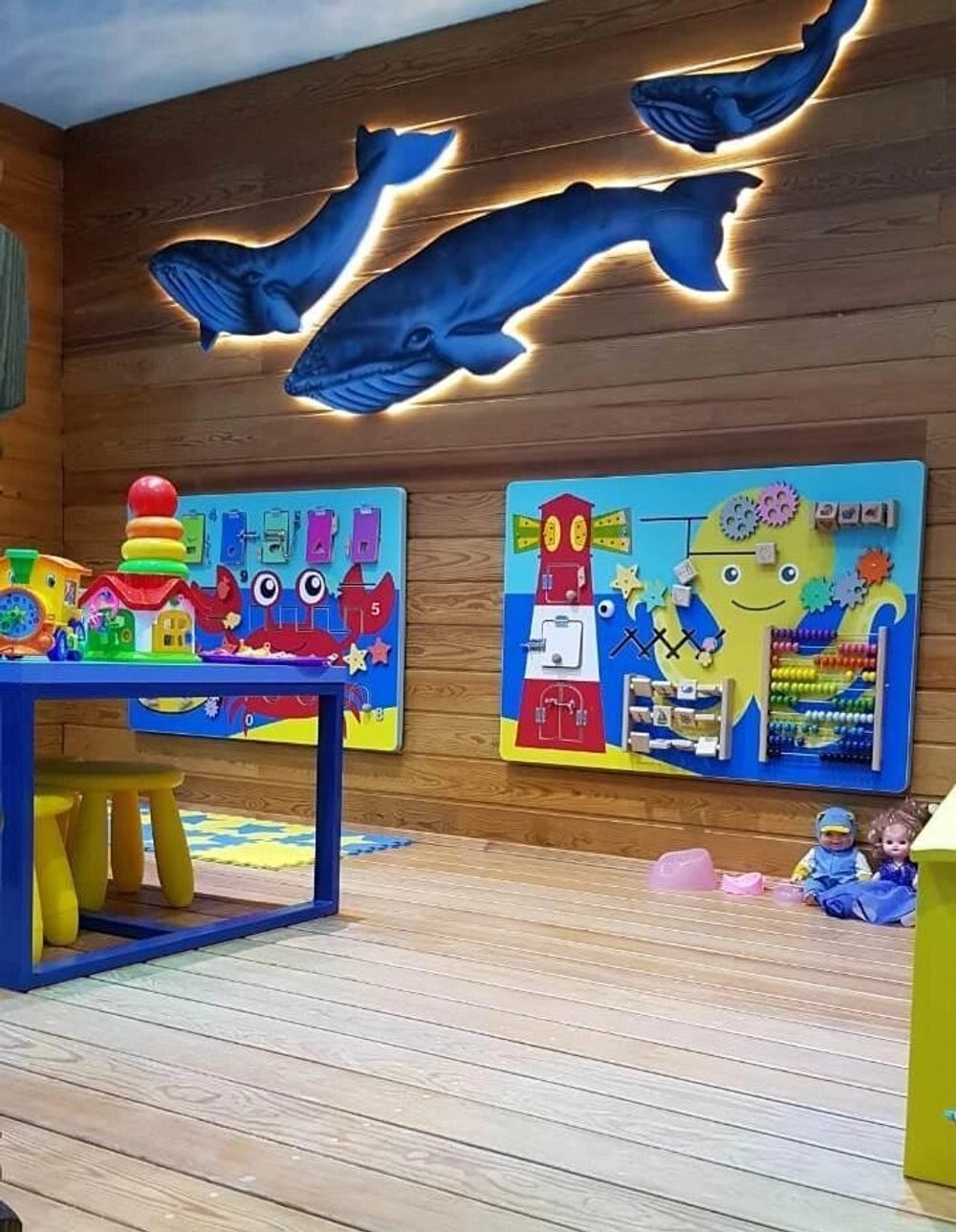 Развивающая панель "Крабик"