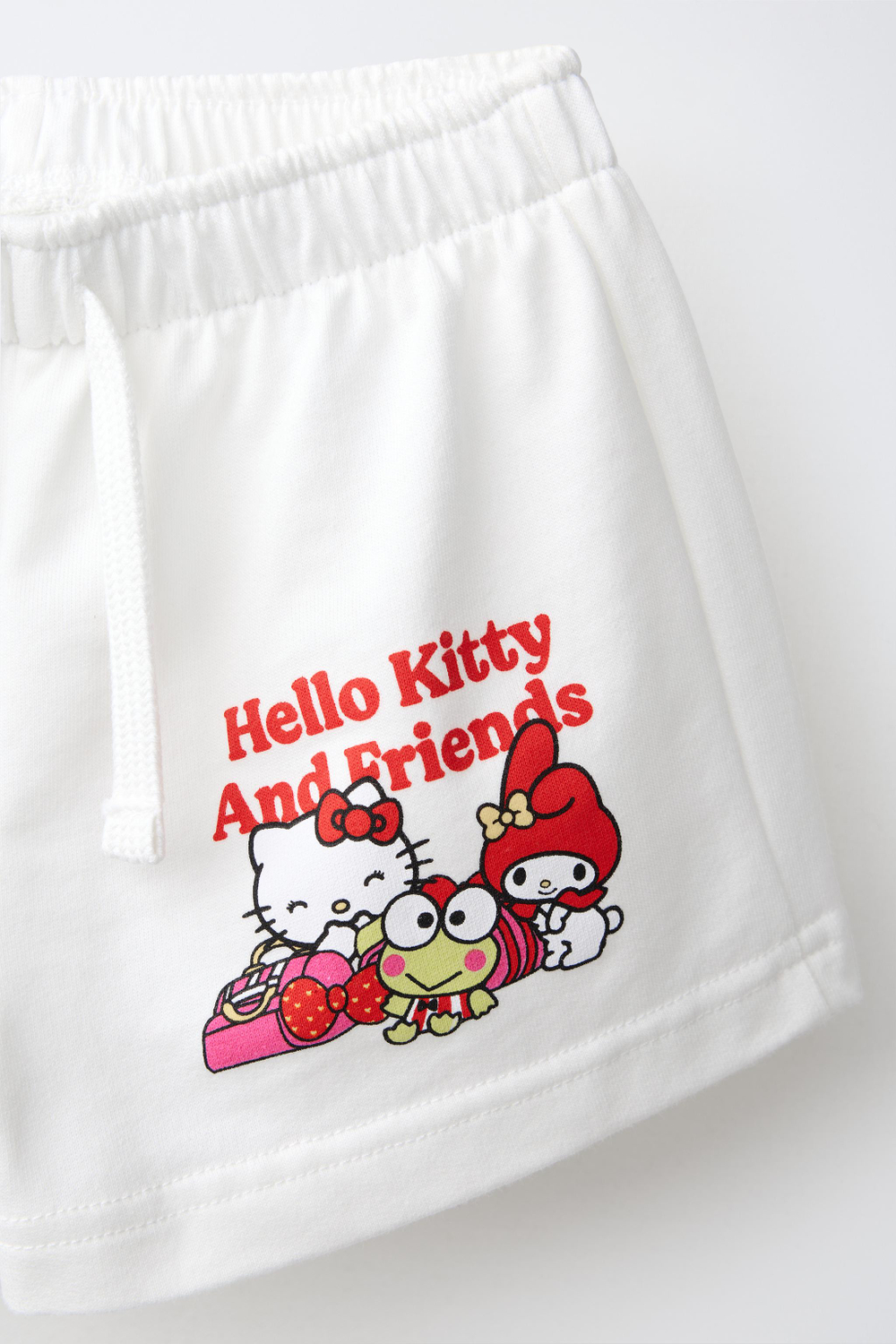 ZARA ШОРТЫ HELLO KITTY AND FRIENDS © SANRIO, БЕЛЫЙ