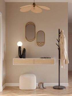 Зеркало настенное Nomh, 31х61 см, золотое