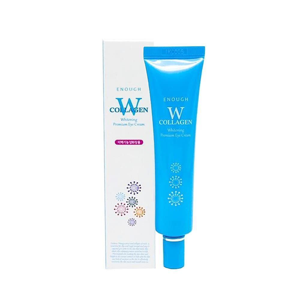 Enough W Collagen Premium Eye Cream осветляющий крем для век с коллагеном