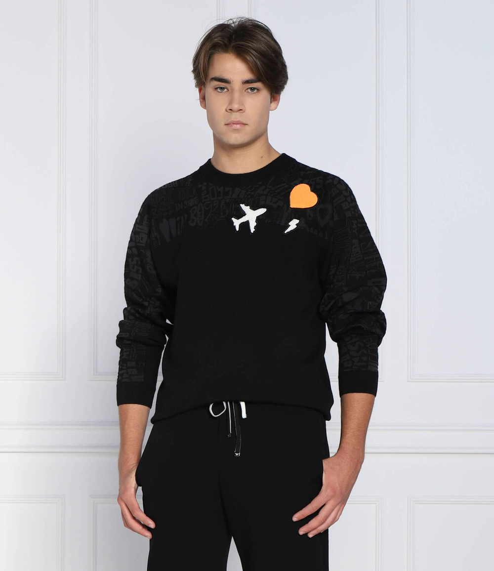 свитер rollami BOSS GREEN - черный(50475152)