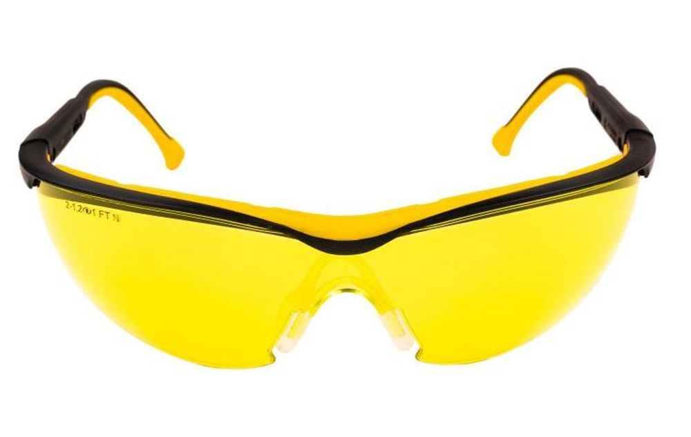 Очки защитные  желтые  из поликарбоната мяг.носоупор рег дужек по длин и углу нак. MSG-402