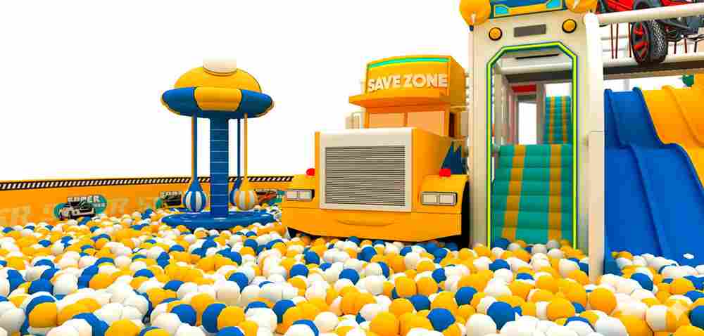 Большой сухой бассейн «Автопарк», 12х8х4 м