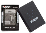 Зажигалка Black Ice® Newsprint Design ZIPPO 49049