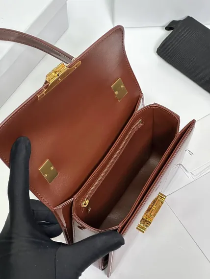 СУМКА CELINE GARANCE ДЛЯ ПОДРОСТКОВ ИЗ ЛАКИРОВАННОЙ ТЕЛЯЧЬЕЙ КОЖИ