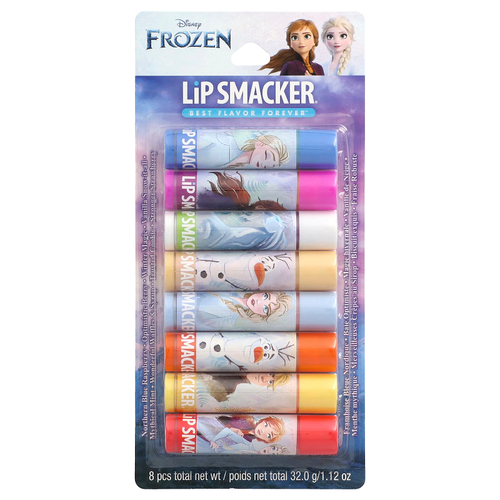 Lip Smacker, Disney Frozen, бальзам для губ, праздничный набор, 8 шт., 32 г (1,12 унции)