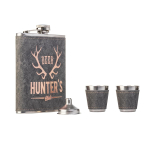 Набор Helios Клуб охотников (фляжка 240 мл + 2 стопки + воронка) (HS-BR-8H)