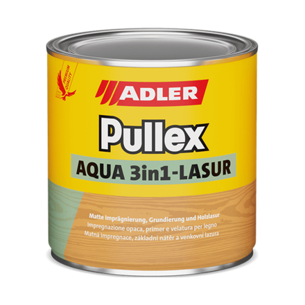 Pullex Aqua 3in1-Lasur - пропитка для дерева три защиты в одной банке | Adler (Австрия)