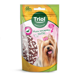 Лакомство для мини-собак DENTAL «Мини-косточки из утки», 50г