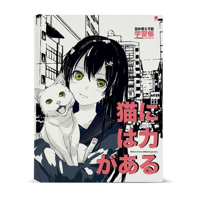 Тетрадь А5 80л. на кольцах сменный блок клетка "Manga anime. City" (Альт)