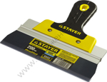 STAYER ProFLat 200 мм, усиленная алюминиевая направляющая двухкомпонентная ручка, анодированный, Фасадный шпатель, PROFESSIONAL (10045-20)