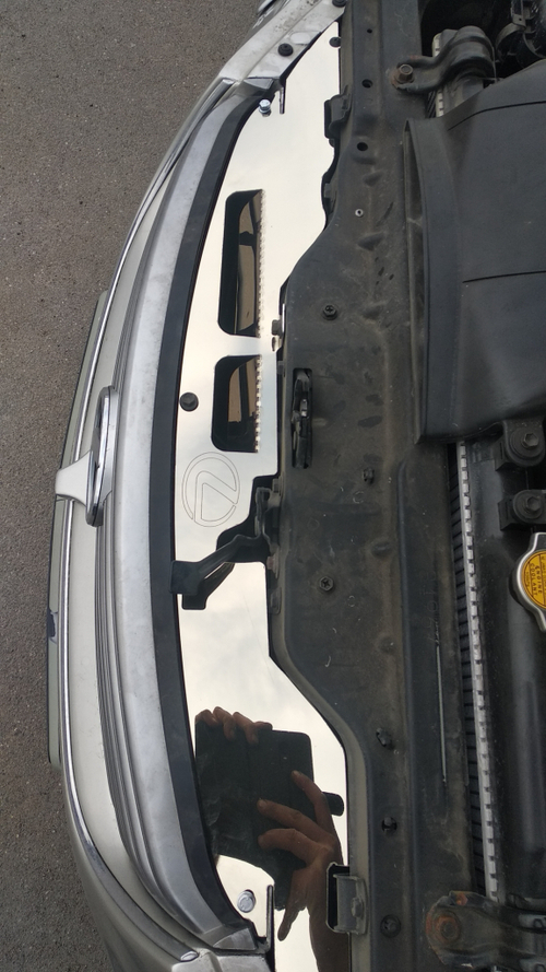 Накладка фальшрадиаторной решетки из зеркальной нержавейки Lexus SC430 ДОрестайлинг и Toyota Soarer Z40 (ПОД ЗАКАЗ)