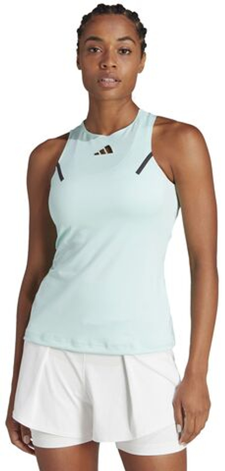 Топ теннисный Adidas Tennis Premium Tank - semi flash/aqua