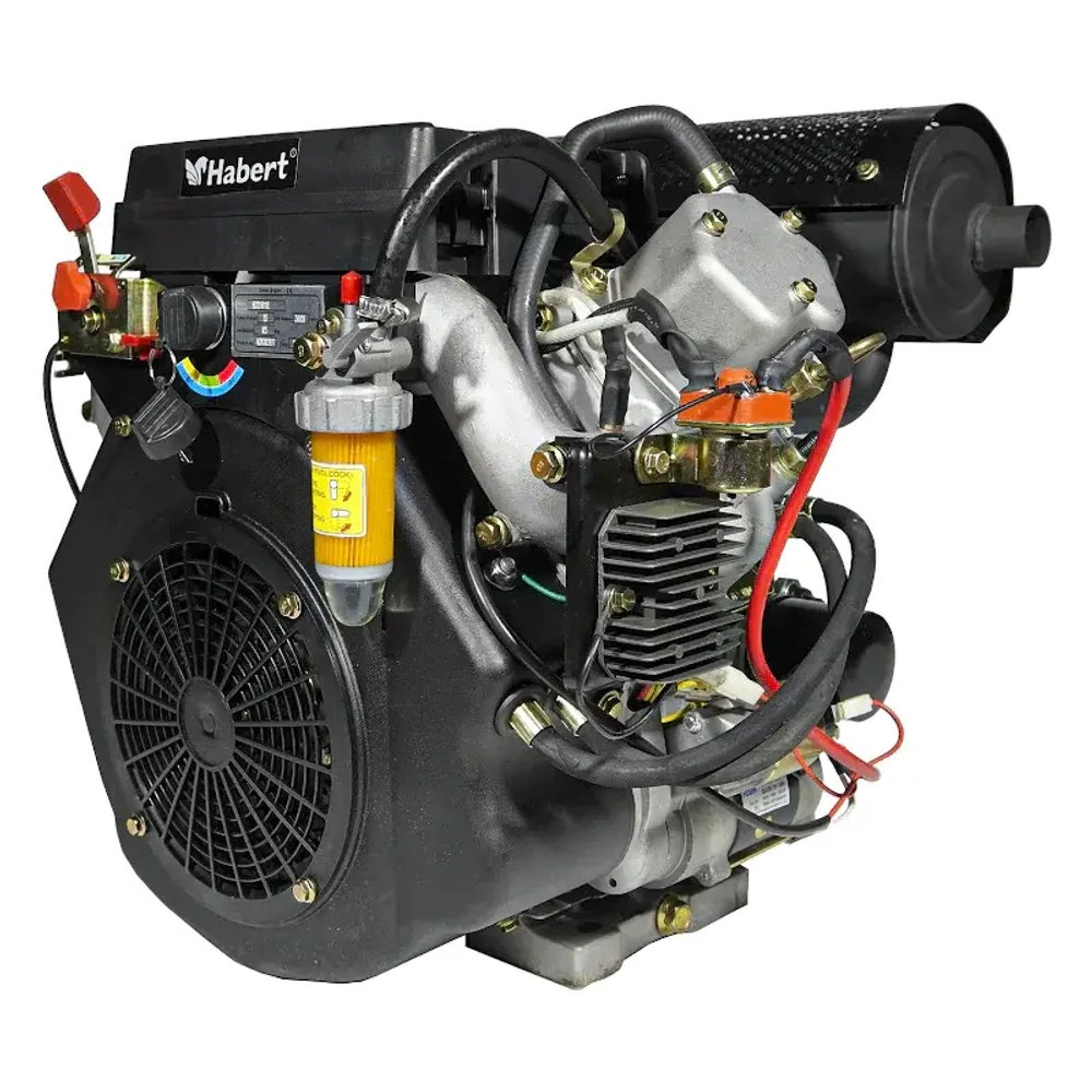 Habert HD2V910 двигатель дизельный D25.4 мм, 20А, 00-00062456