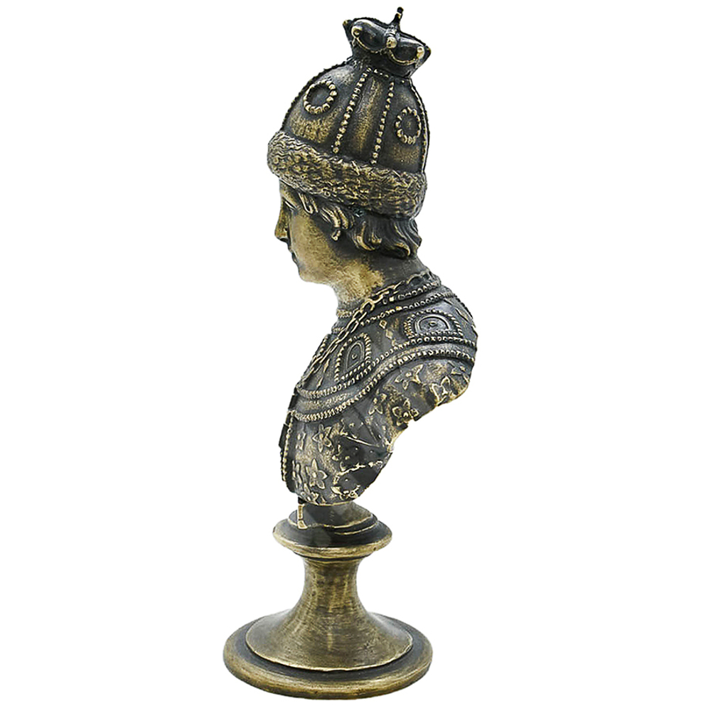 Феодор I. Бронзовый бюст царя Фёдора Алексеевича Романова. Фабрика Ф.Шопена. 1868 г. Реплика.