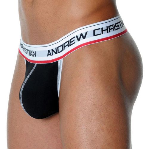 Мужские трусы стринги Andrew Christian Freestyle String Flexsoft Y-Back Black AC35