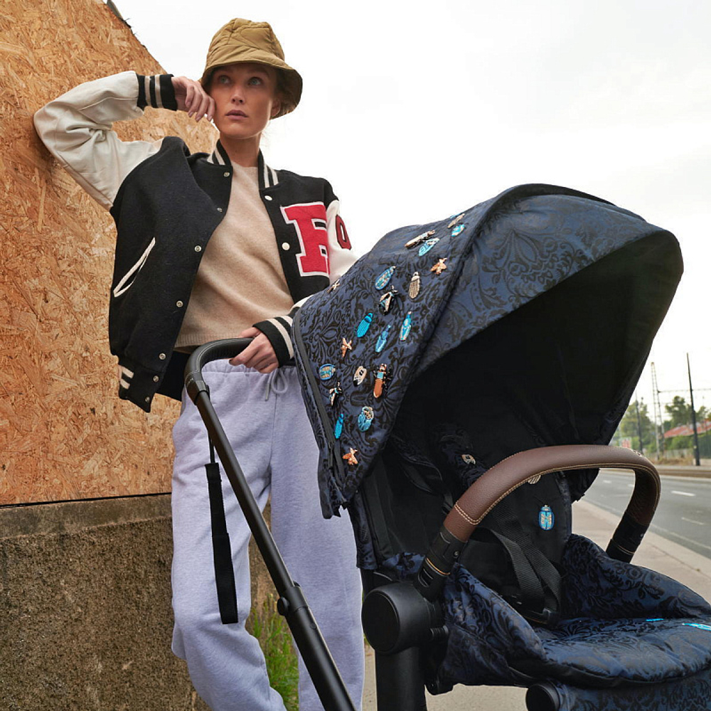 Коляска 2 в 1 Cybex Priam IV Rosegold Jewels of Nature