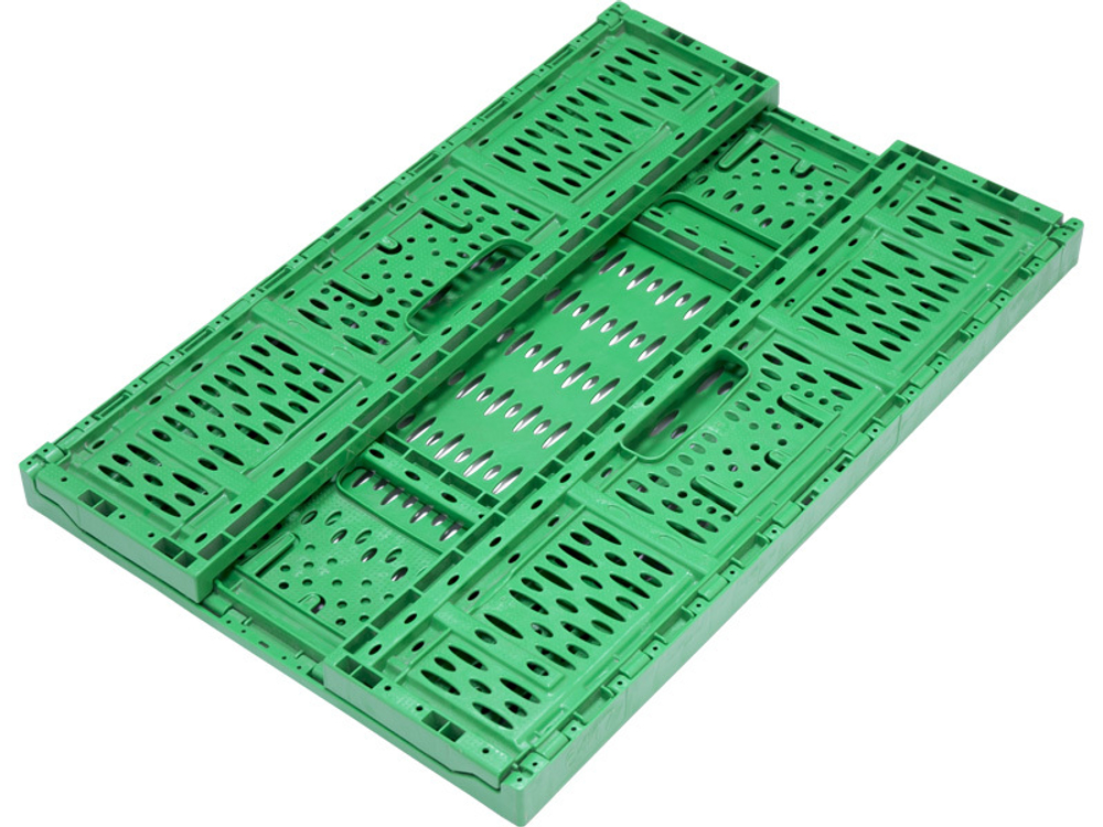 Ящик перфорированный 600×400×170, арт.: 6417 А, объём 40.8, зелёный, код: 22232