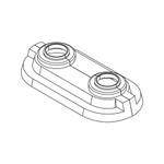 Декоративная накладка REHAU для 2 труб Stabil/Flex, Дн 16/20мм (12407771001)