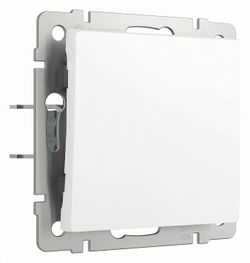 Выключатель проходной одноклавишный Werkel белый матовый W1112061