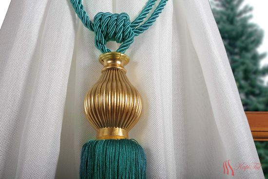 Подхваты-кисти для штор 2шт. бирюзовый