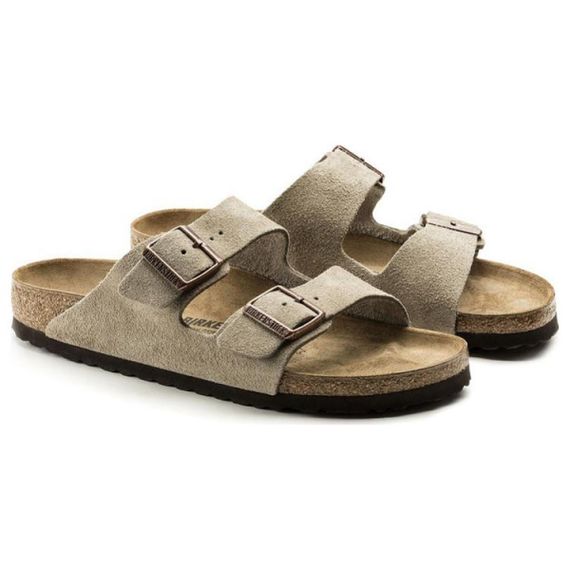 Birkenstock Arizona Series Слипоны Серый Унисекс
