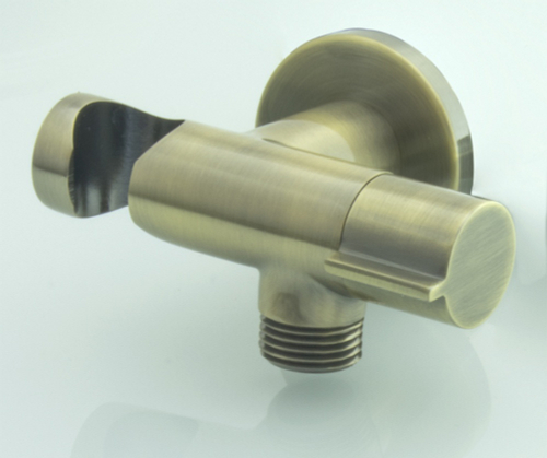 Выход/держ/кран (круглый, БРОНЗА) GANZER