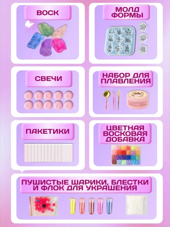 Набор для создания сквишей таба сквиш лапка JS-777