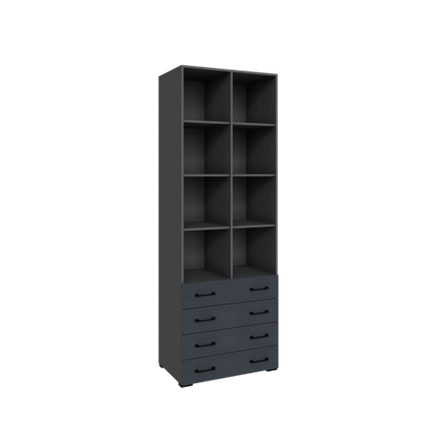 Стеллаж с 4 ящиками Бруклин 80С