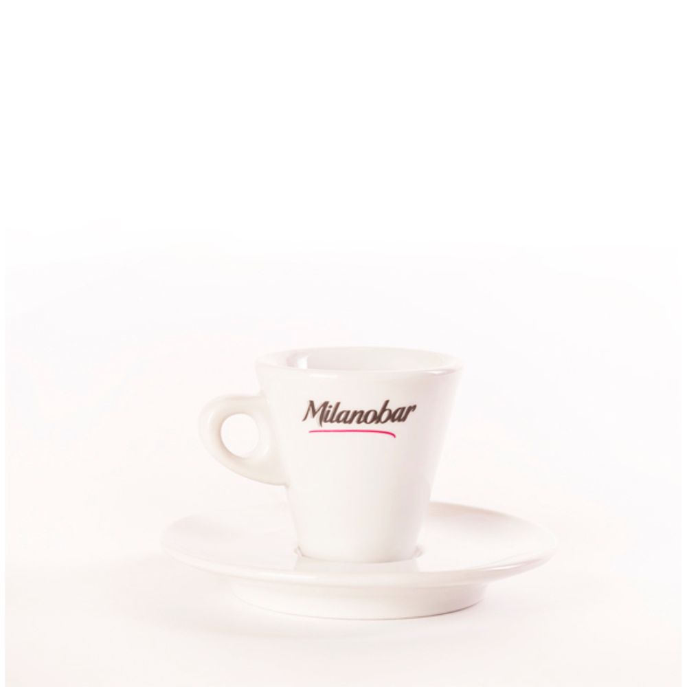 Чашка кофейная с блюдцем для эспрессо Milanobar, 70 мл