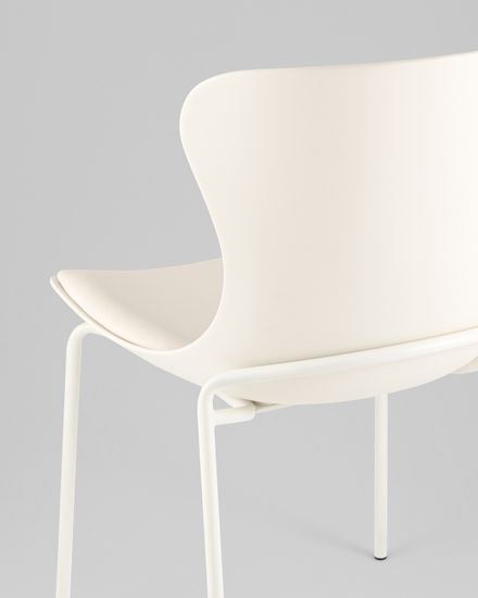 Стул Air с подушкой пластик молочный