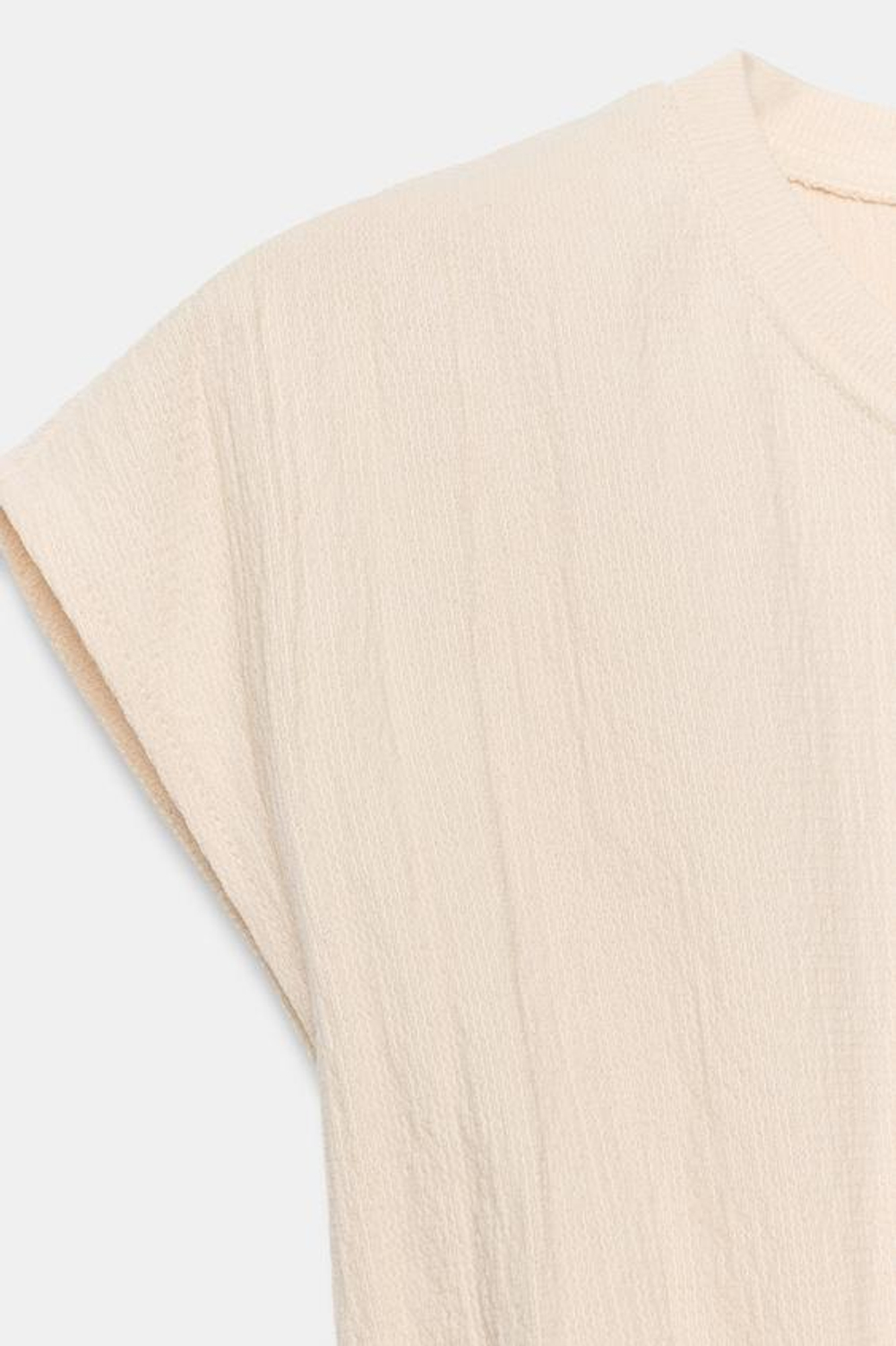ZARA ТОП В КОРСЕТНОМ СТИЛЕ, ЭКРЮ