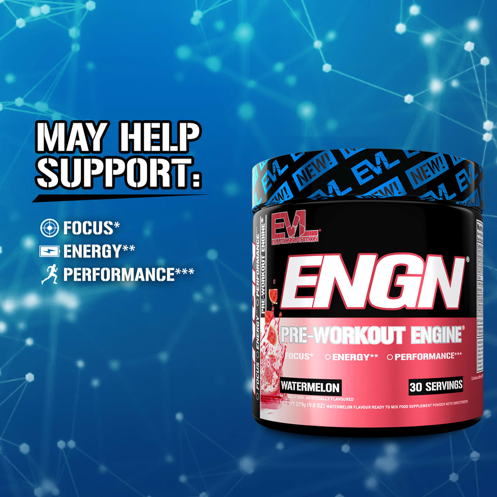 EVLution Nutrition, ENGN, перед тренировкой, арбуз, 279 г (9,8 унции)