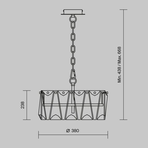 Подвесная люстра Maytoni Puntes MOD043PL-04CH