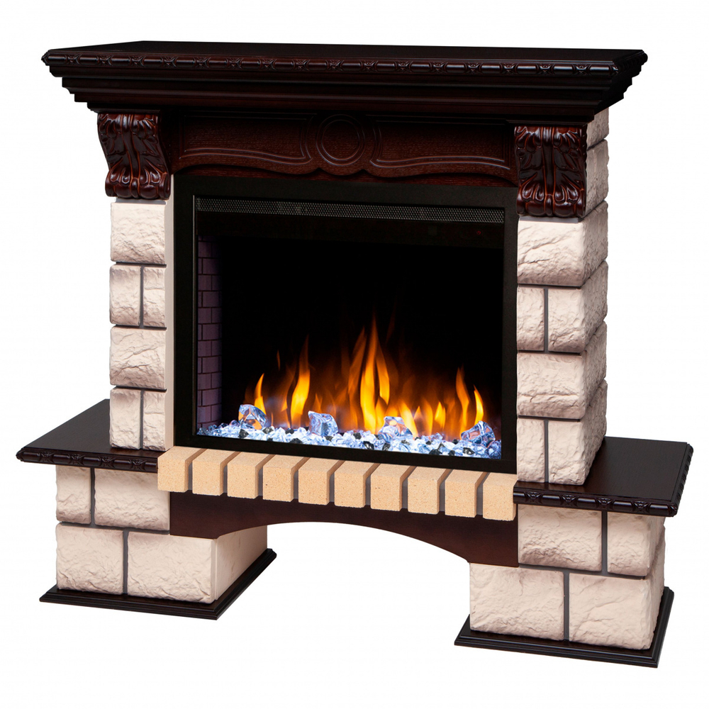 Электрокамин RealFlame Bolero 25,5 NT орех с очагом Saphir 25,5