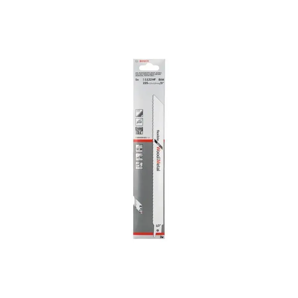 Пильное полотно по дереву и металлу S 1122 HF BOSCH 2608656270