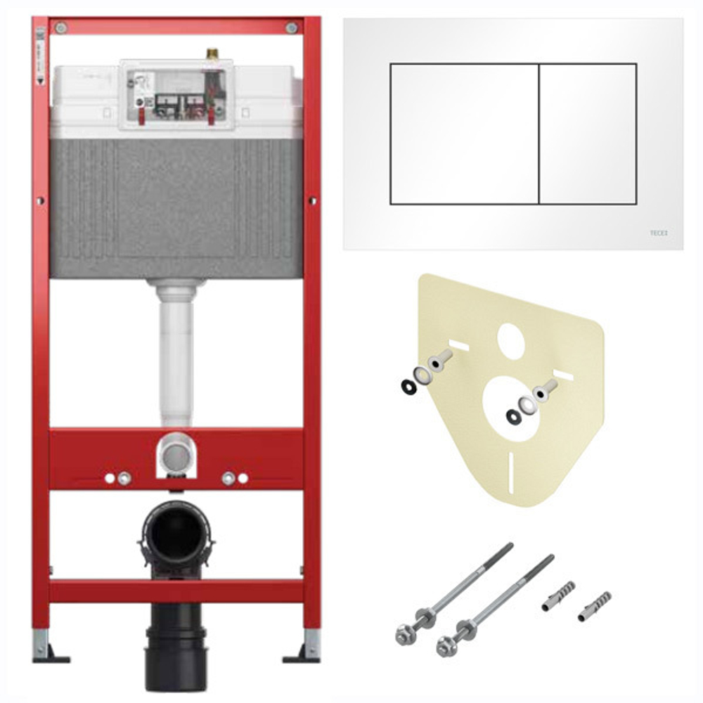 Комплект TECEbase 2.0 для установки подвесного унитаза с панелью смыва TECEnow белая, 9400413