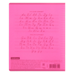 Тетрадь, 12 листов, линия, пластик, Erich Krause, Neon, Классика CoverPrо, розовый