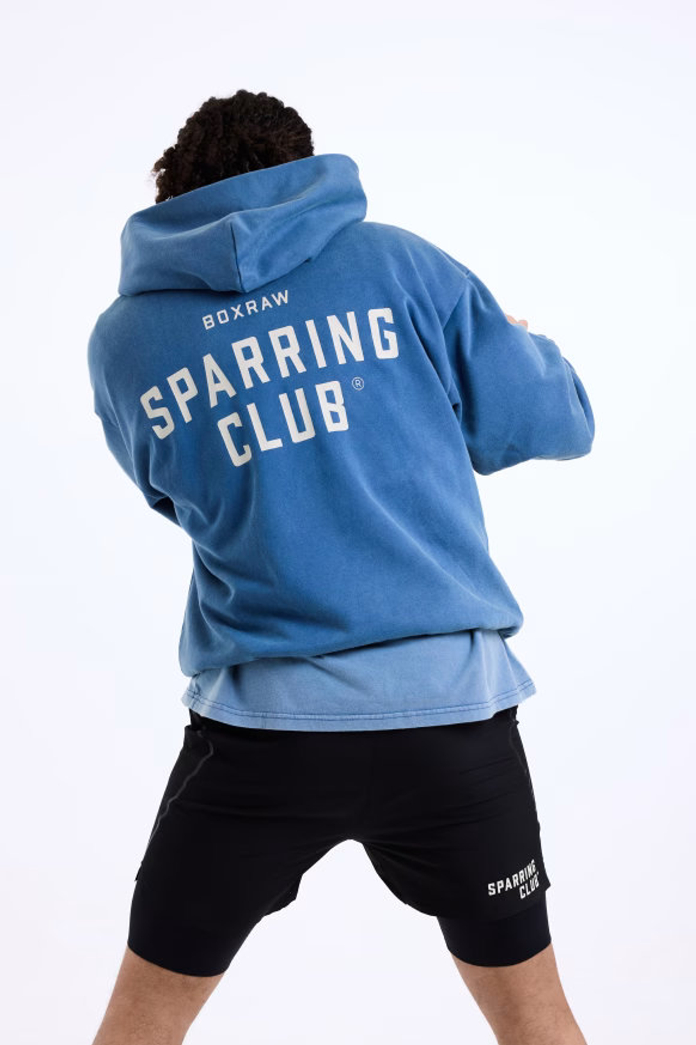 Худи BOXRAW Sparring Club голубое