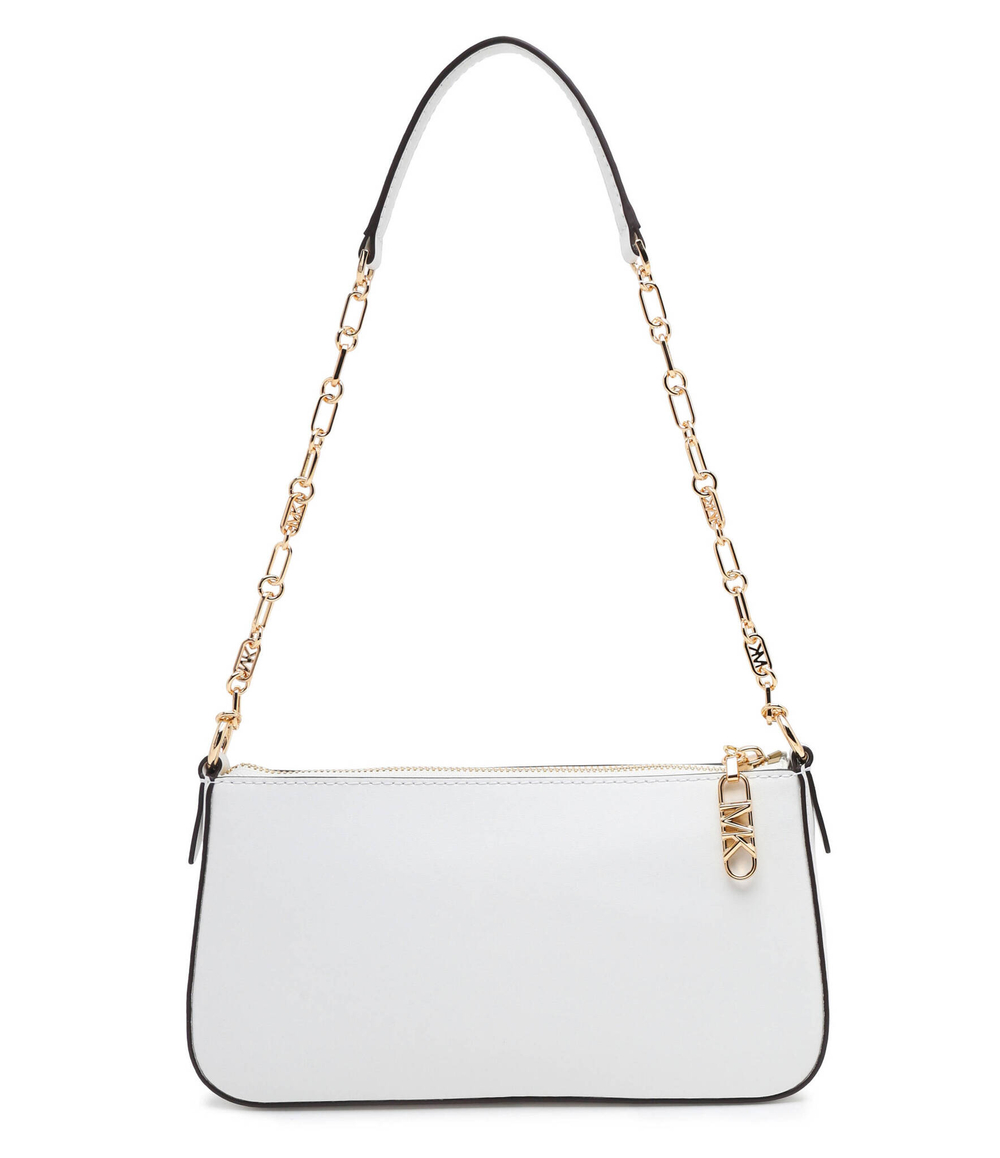 Кожаная Наплечная сумка Michael Kors - белый(32H3G8EW6L)