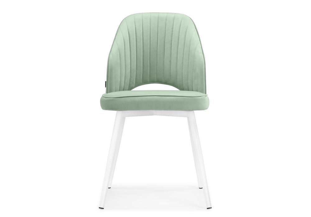 Стул на металлокаркасе Брейния velutto 14 / белый