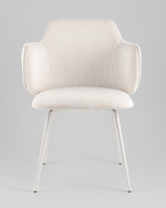 Стул обеденный Eira вельвет белый