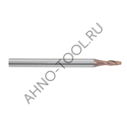 Фреза монолитная твердосплавная BRGM-2B-R2.0S HRC55 AHNO