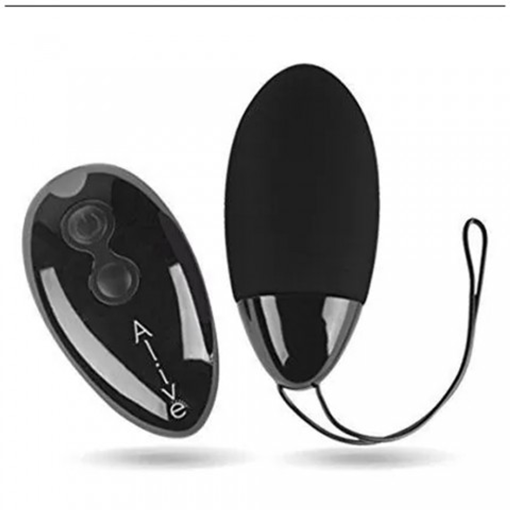 Виброяйцо Alive Magic Egg MAX черное с пультом ДУ