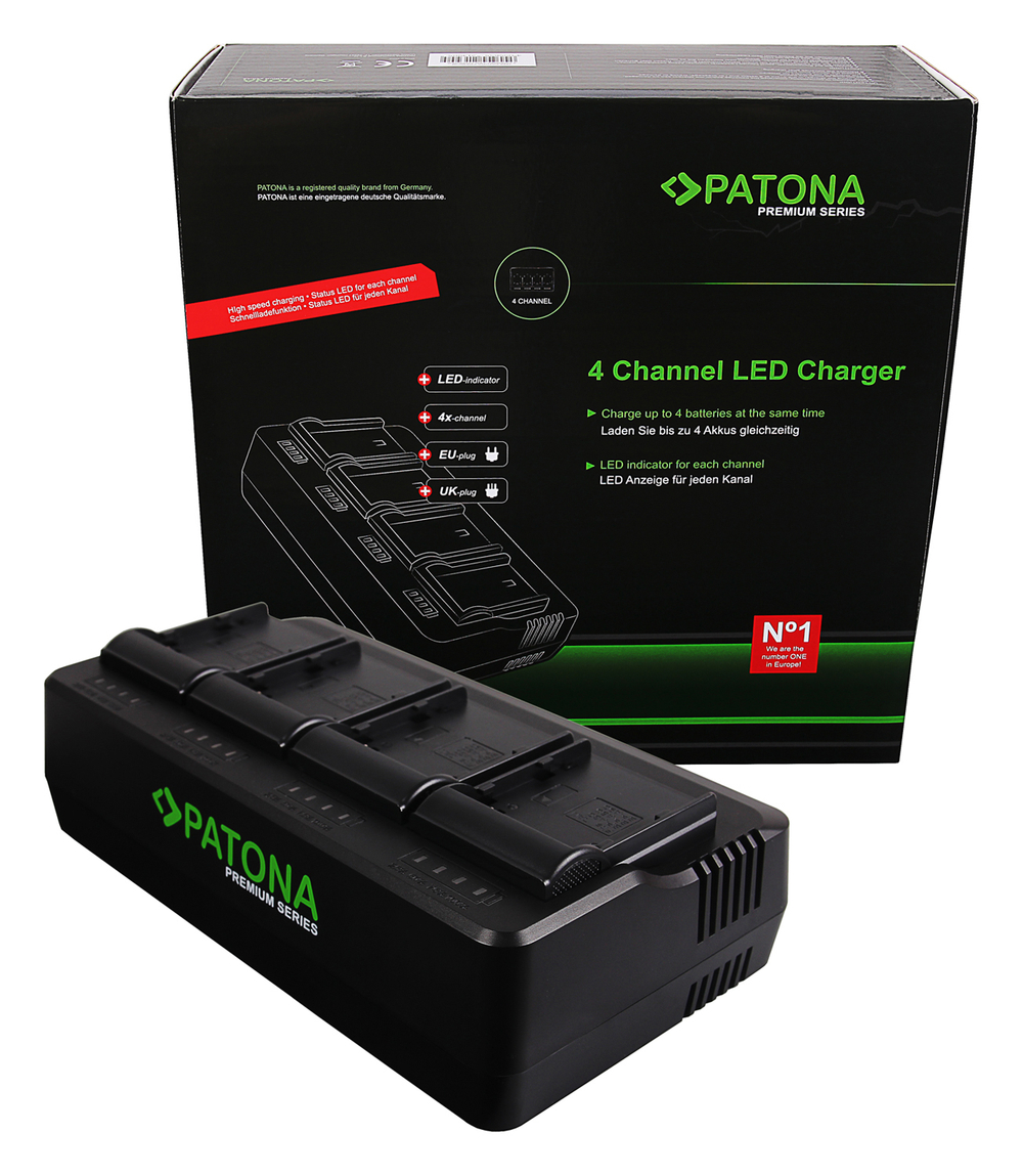 PATONA Premium Charger для 4х аккумуляторов BP-A30/A60/A65