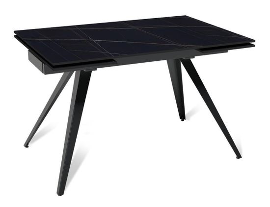 Стол раскладной Asti (120+30+30), керамика матовая Black Gold