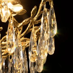 Citilux RITZ CL310062 Люстра хрустальная подвесная Золото