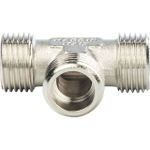 Тройник с наружной резьбой STOUT SFT 0018 - 3/4" (для стальных труб, латунь никелированная)