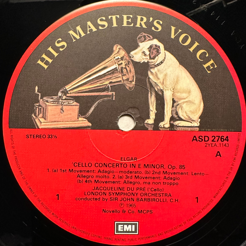 Элгар, Делиус - Жаклин Дю Пре - Концерты для виолончели (Англия 1983г.)