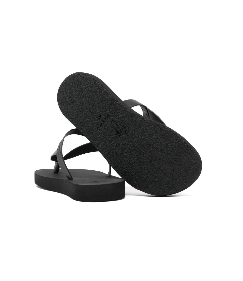 кожаное вьетнамки Giuseppe Zanotti - черный(EU20044)